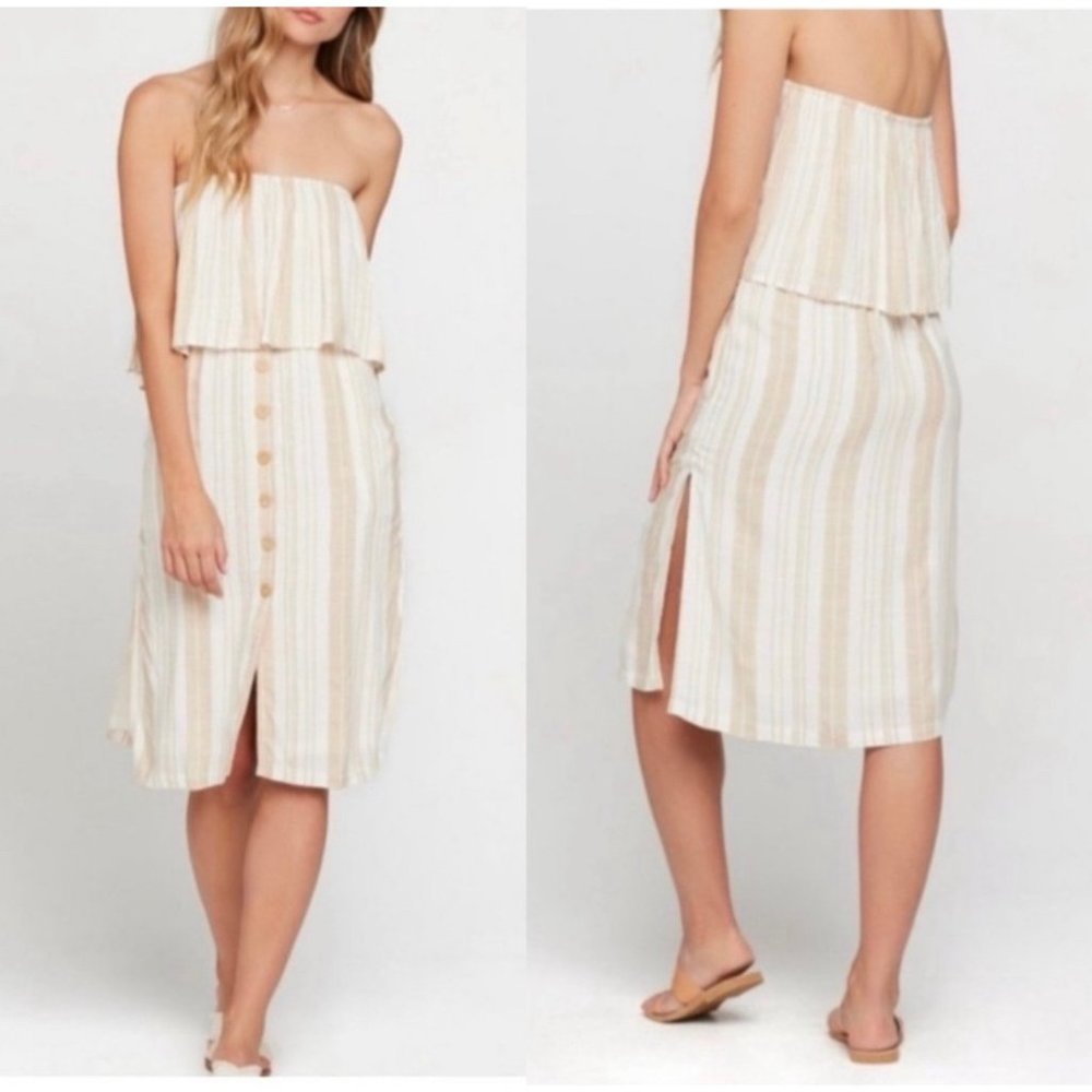 L*Space Daydreamer Midi Striped Dress M NWT
